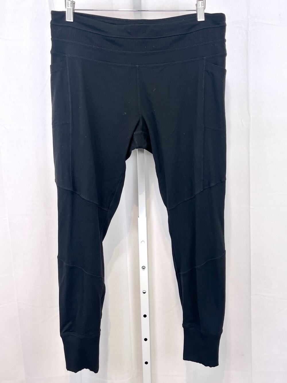 ATHLETA Excursion Tight 153393 Pull On Pocket Leggings Stretch Nylon Black XL
